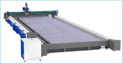 Macchina per il taglio laser in fibra di metallo di grande formato Ground-rail